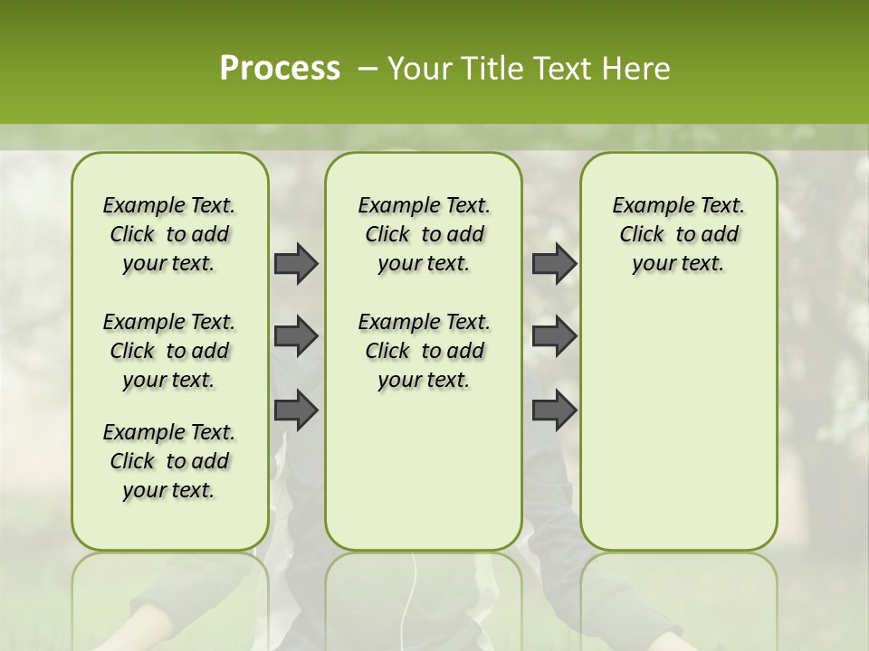 Male Pose Relaxation PowerPoint Template
