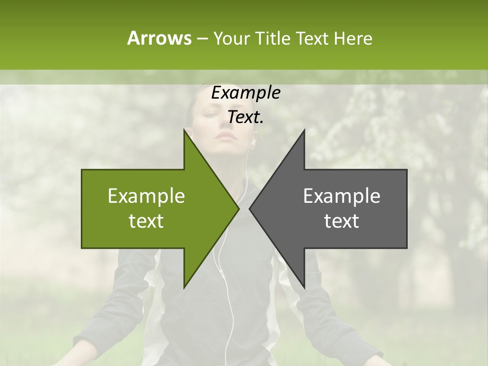 Male Pose Relaxation PowerPoint Template