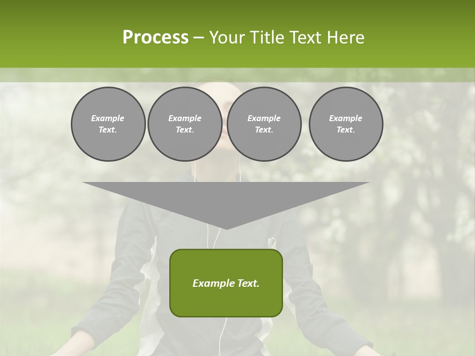 Male Pose Relaxation PowerPoint Template