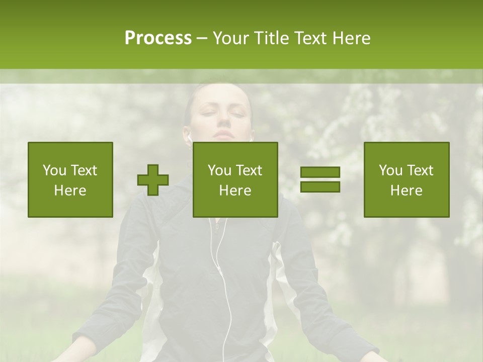 Male Pose Relaxation PowerPoint Template