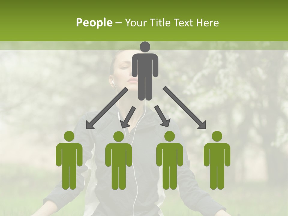 Male Pose Relaxation PowerPoint Template