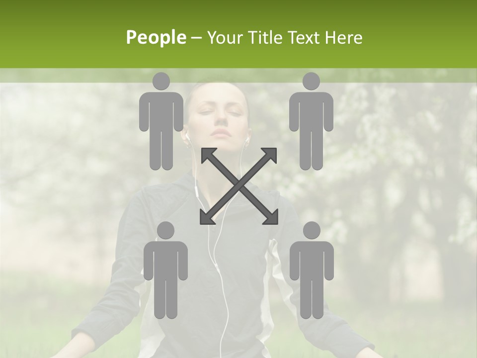 Male Pose Relaxation PowerPoint Template