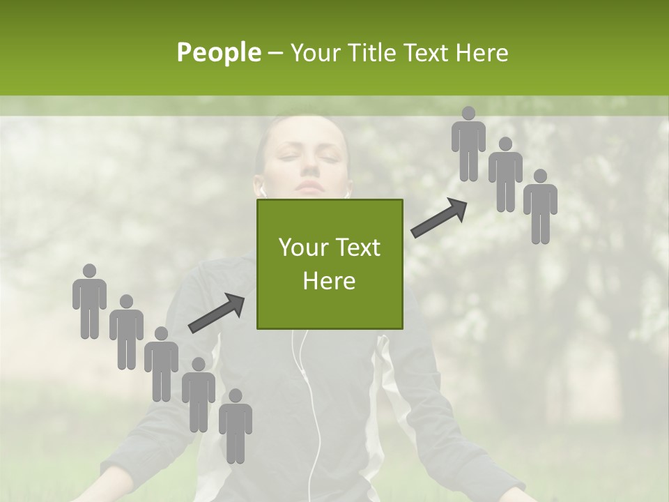 Male Pose Relaxation PowerPoint Template