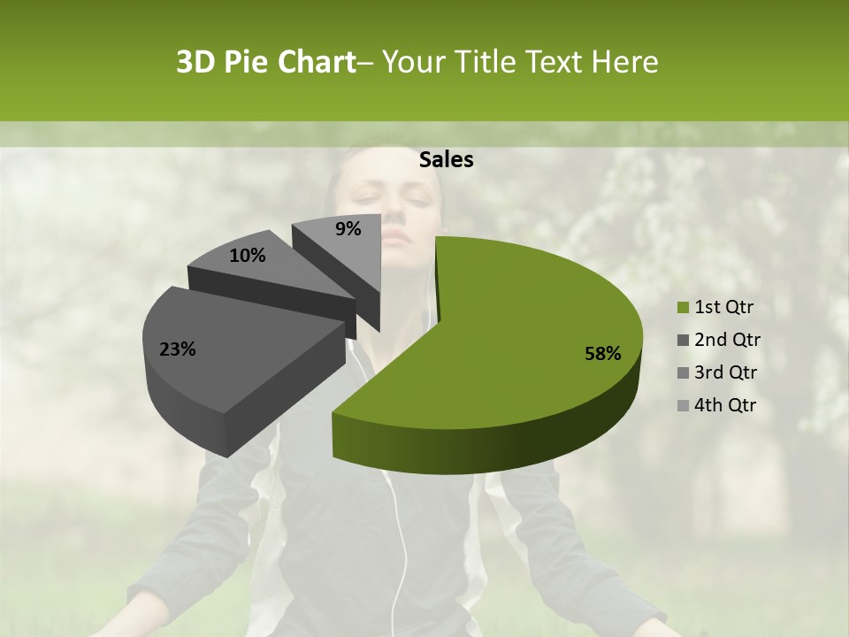 Male Pose Relaxation PowerPoint Template