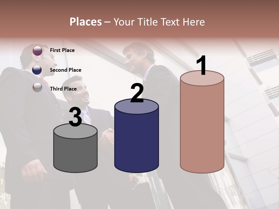 Aged Male Colleagues PowerPoint Template