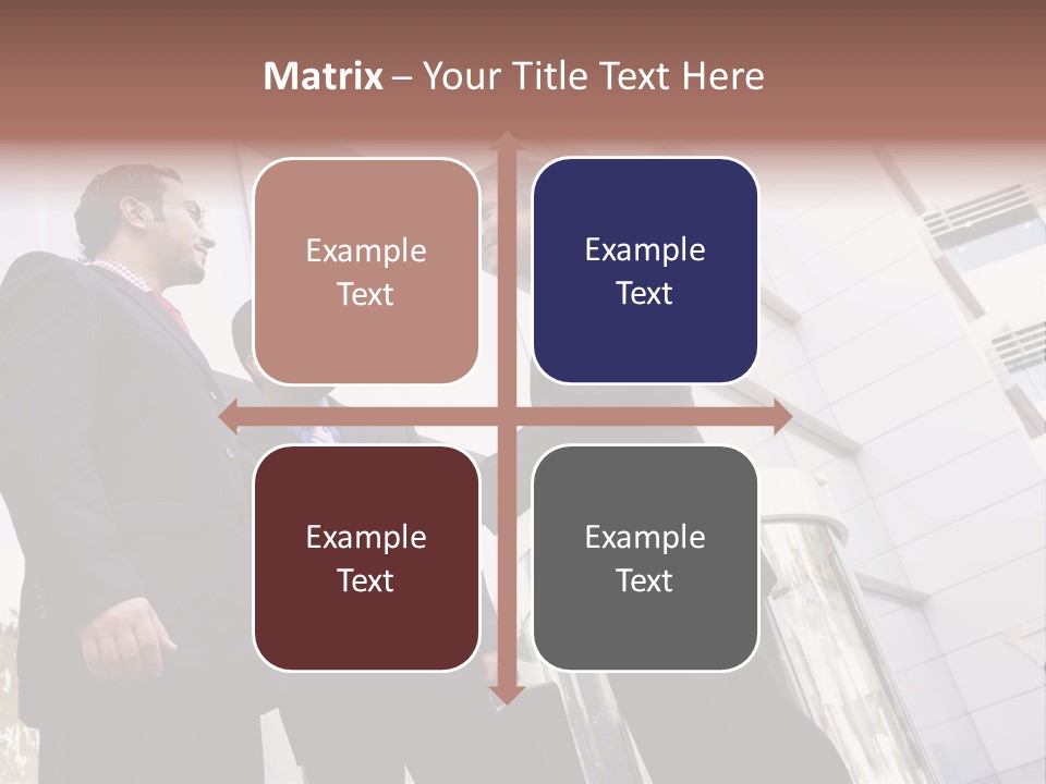 Aged Male Colleagues PowerPoint Template