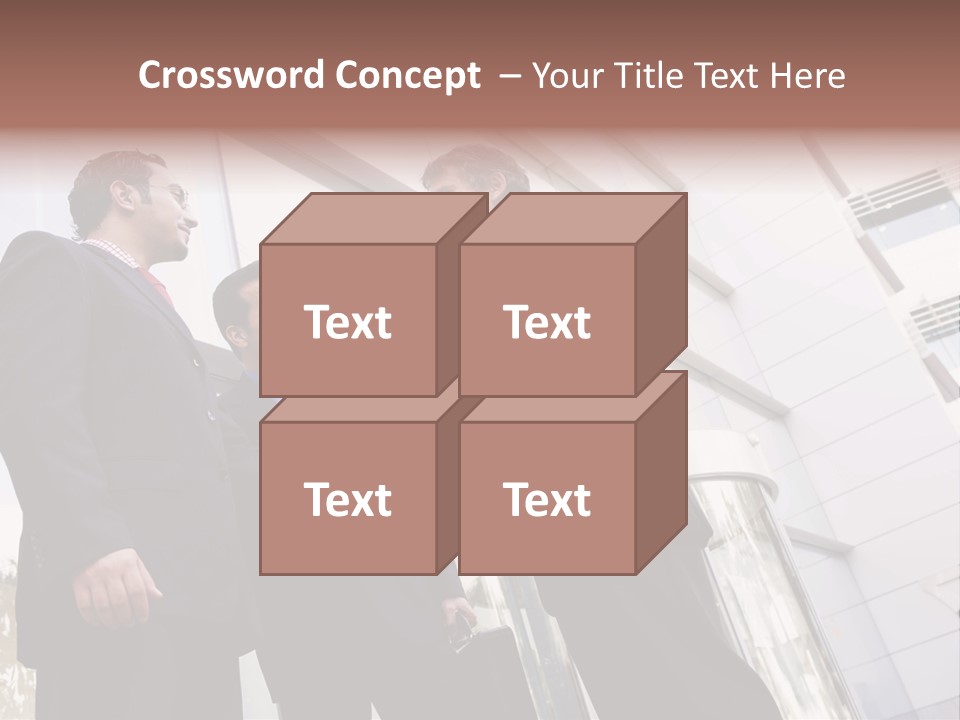 Aged Male Colleagues PowerPoint Template