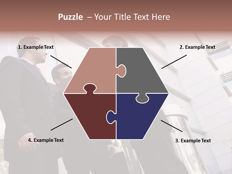 Aged Male Colleagues PowerPoint Template