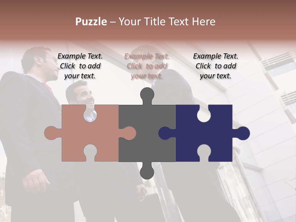 Aged Male Colleagues PowerPoint Template