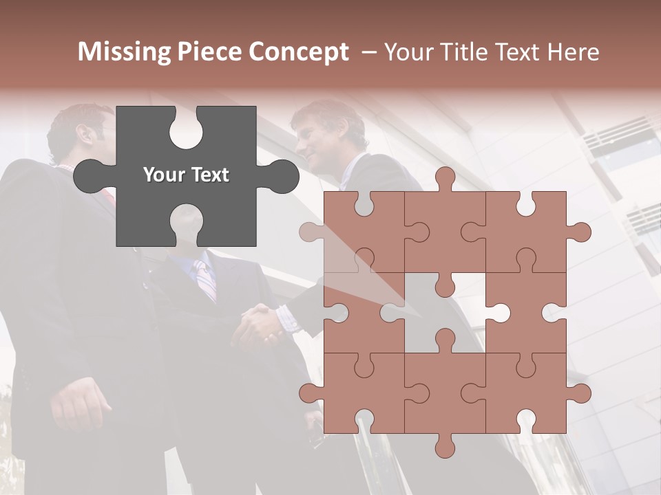 Aged Male Colleagues PowerPoint Template