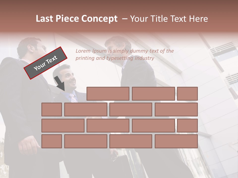 Aged Male Colleagues PowerPoint Template