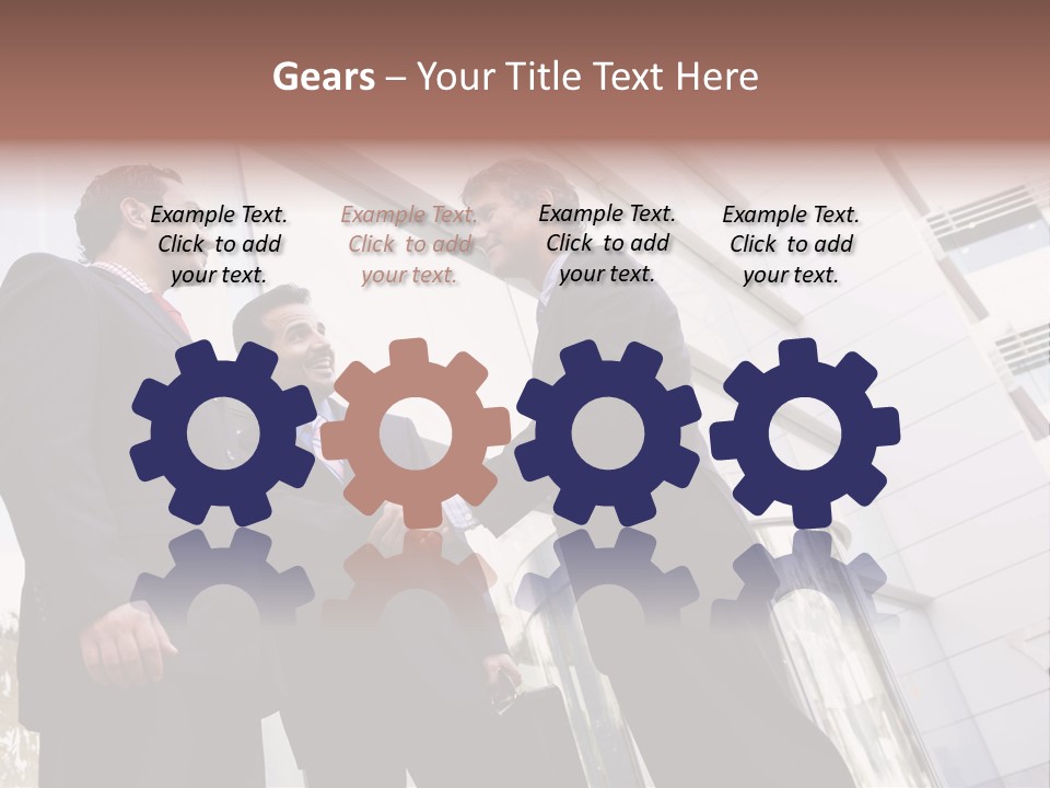 Aged Male Colleagues PowerPoint Template