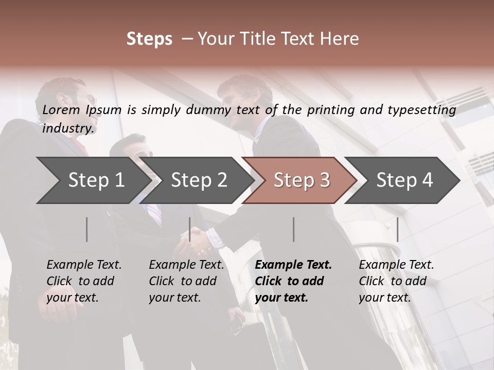 Aged Male Colleagues PowerPoint Template