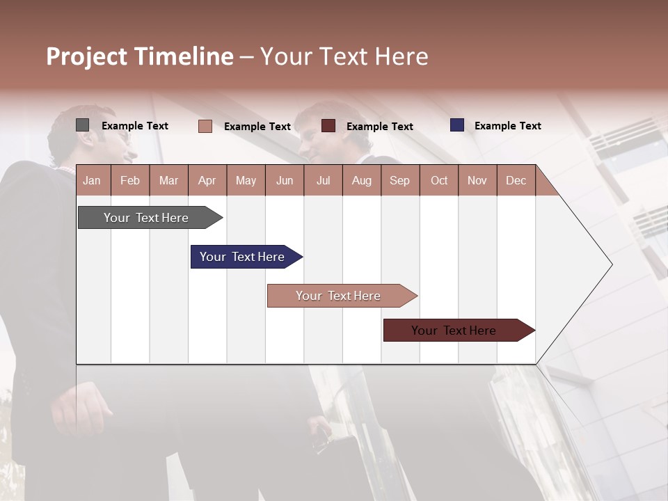 Aged Male Colleagues PowerPoint Template