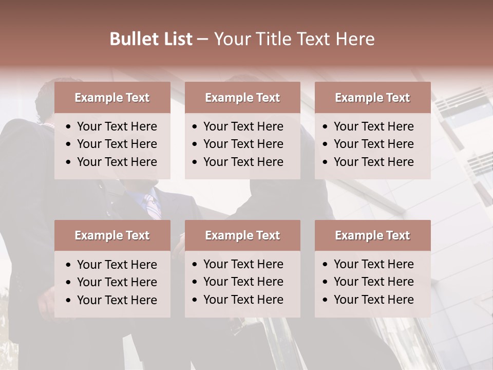 Aged Male Colleagues PowerPoint Template