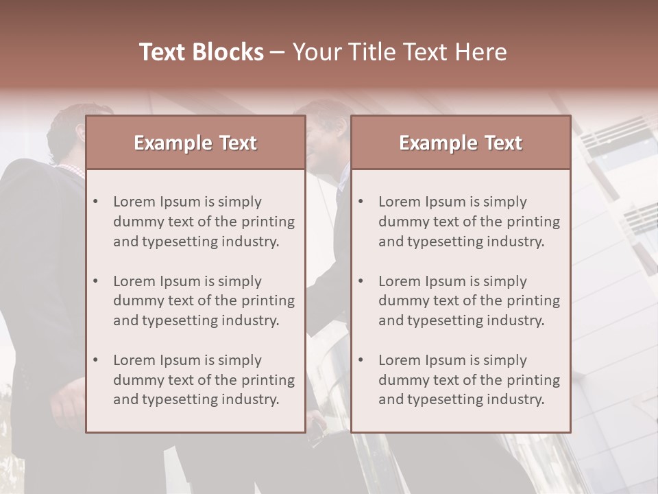 Aged Male Colleagues PowerPoint Template
