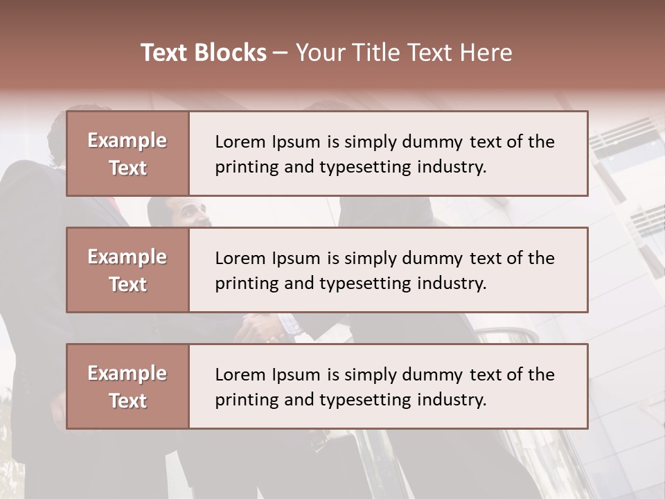 Aged Male Colleagues PowerPoint Template