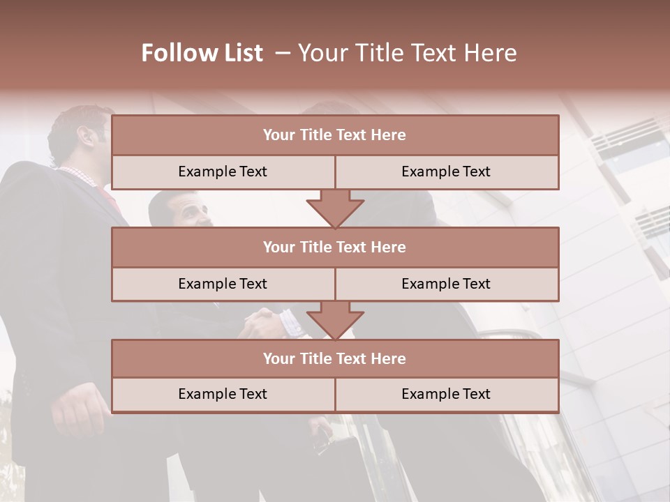 Aged Male Colleagues PowerPoint Template