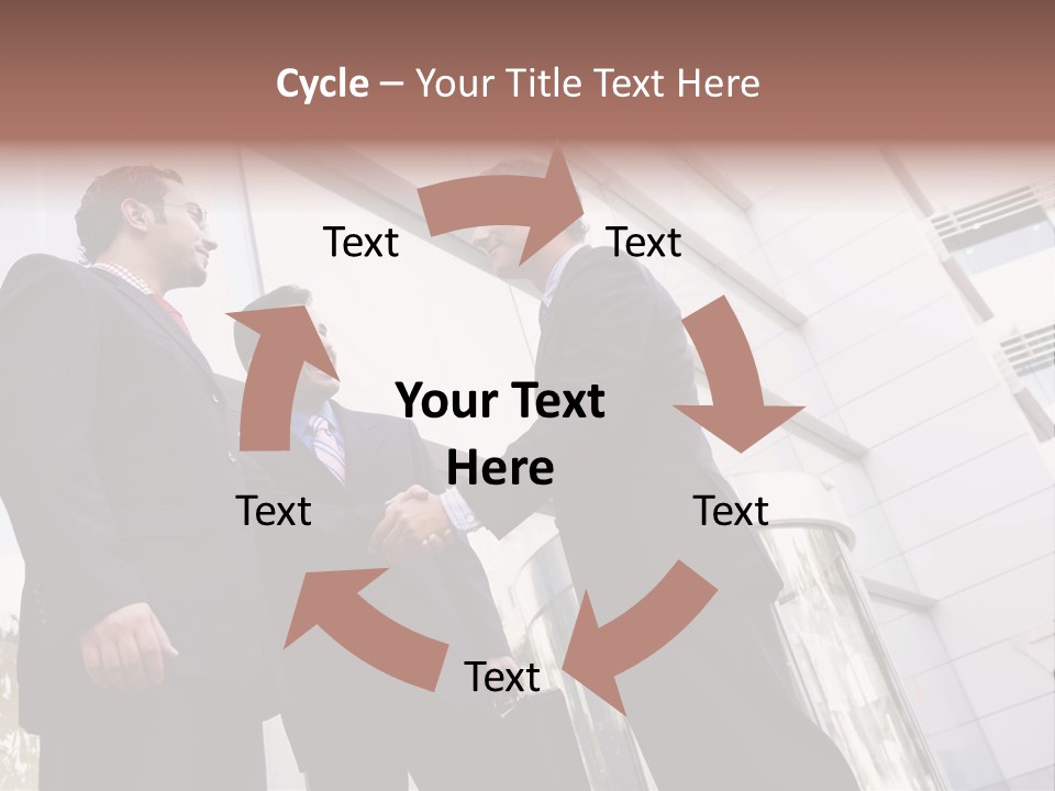 Aged Male Colleagues PowerPoint Template