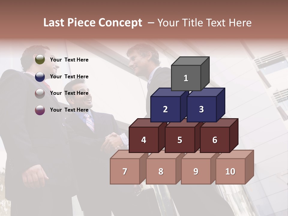 Aged Male Colleagues PowerPoint Template