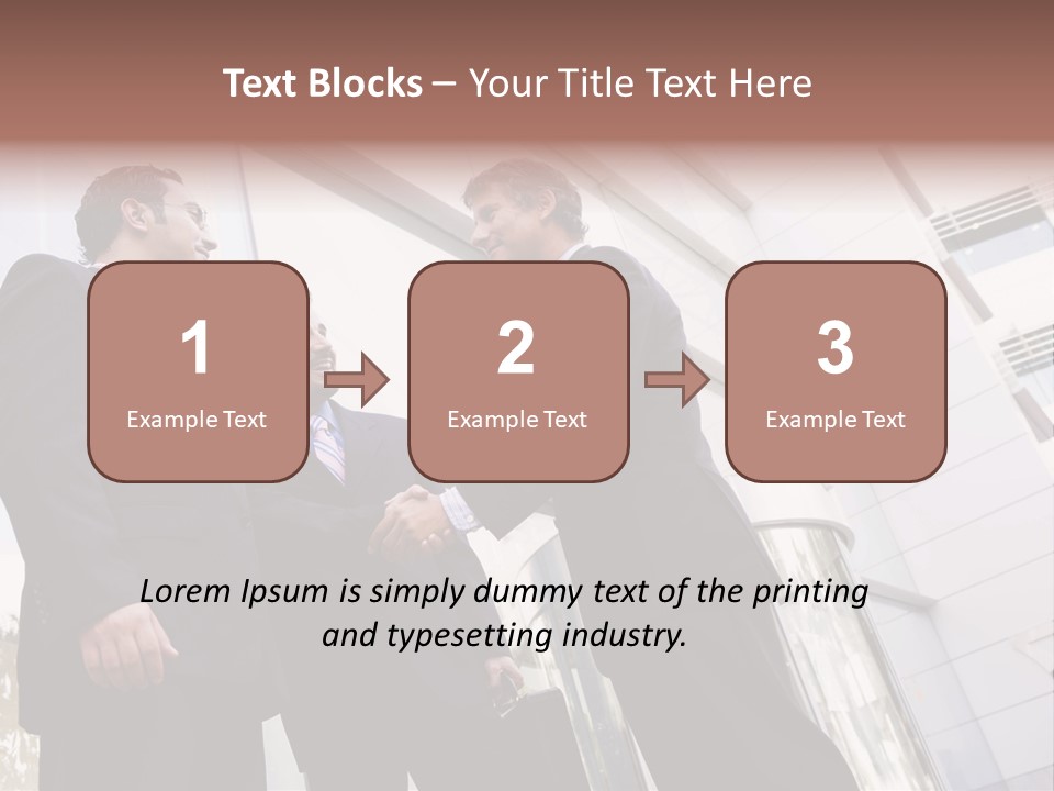 Aged Male Colleagues PowerPoint Template