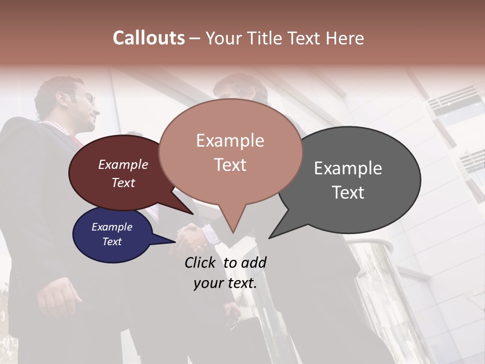 Aged Male Colleagues PowerPoint Template