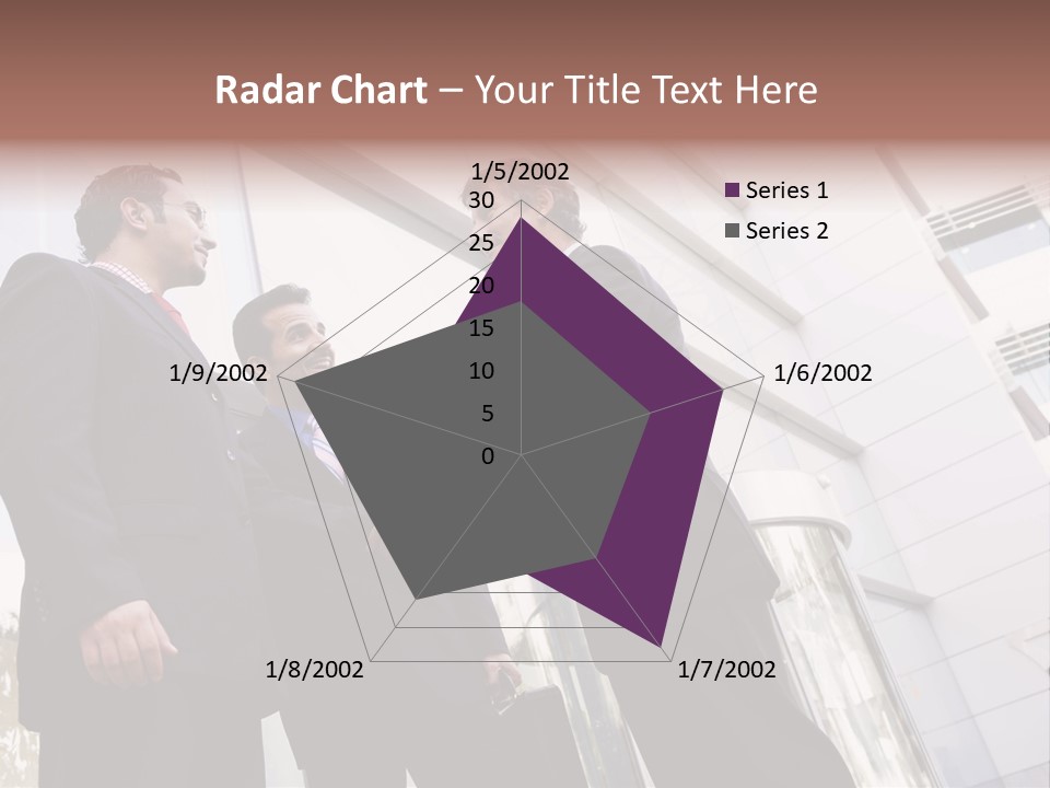 Aged Male Colleagues PowerPoint Template