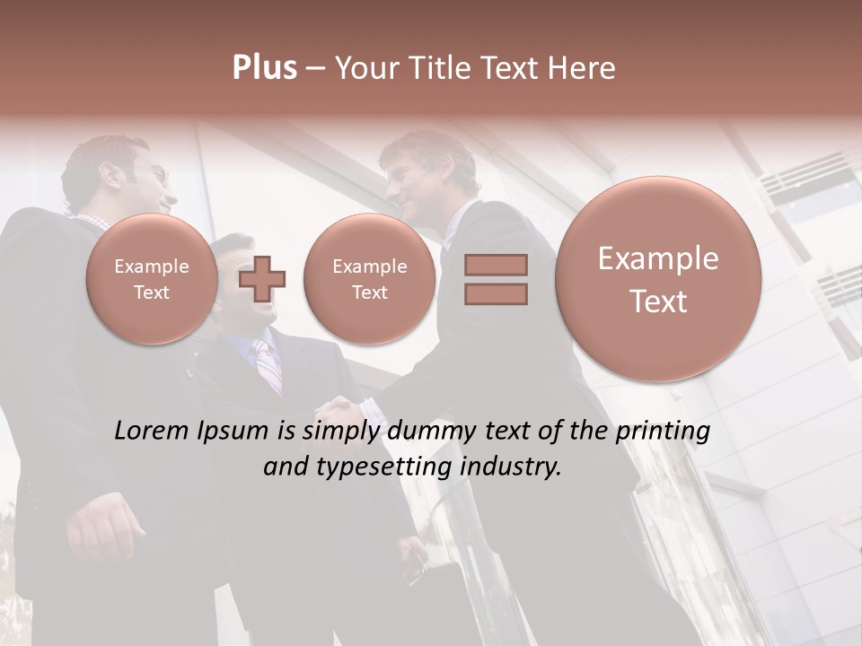 Aged Male Colleagues PowerPoint Template