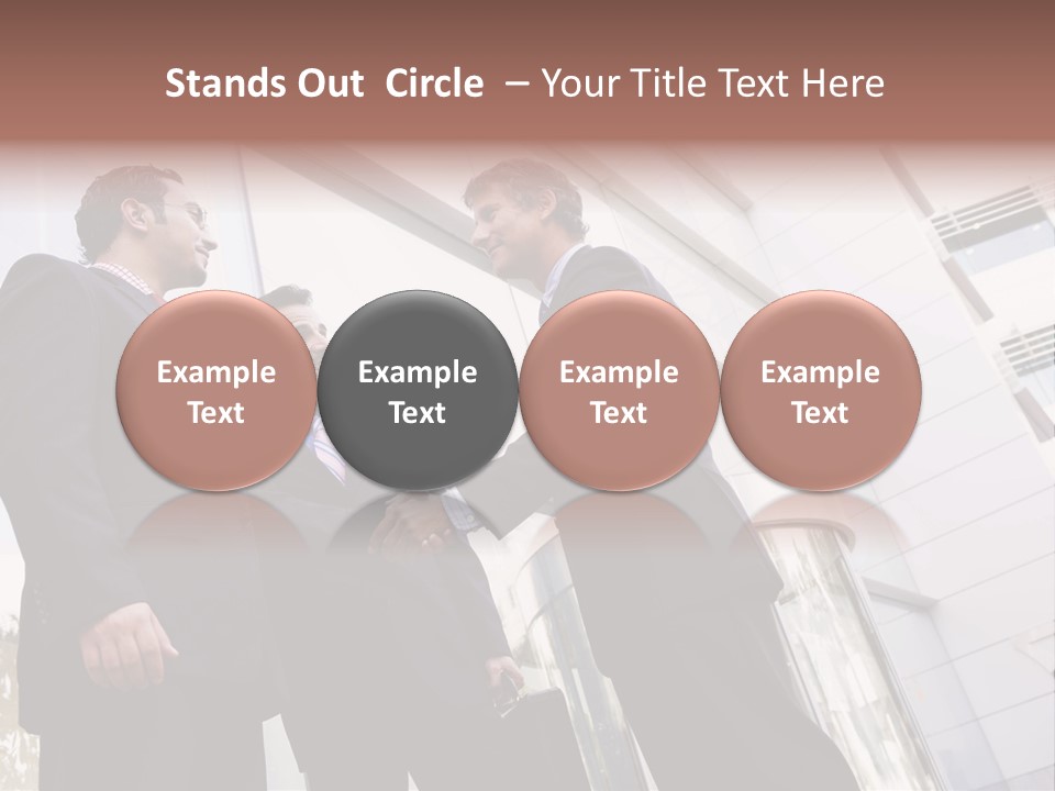 Aged Male Colleagues PowerPoint Template