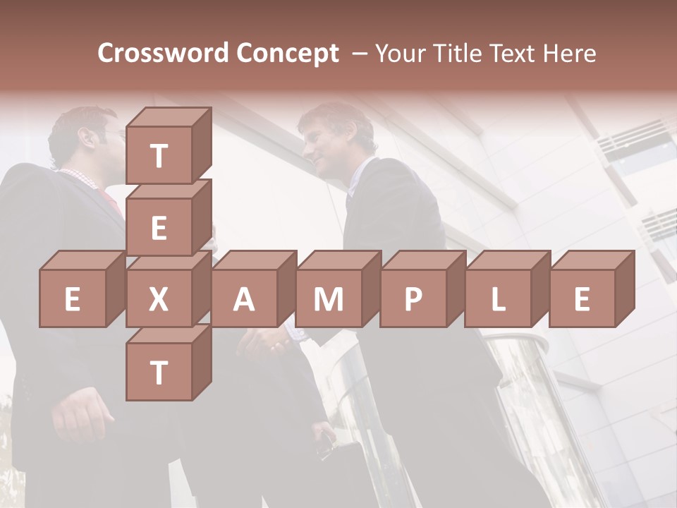 Aged Male Colleagues PowerPoint Template