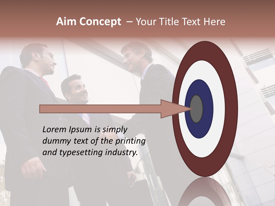 Aged Male Colleagues PowerPoint Template