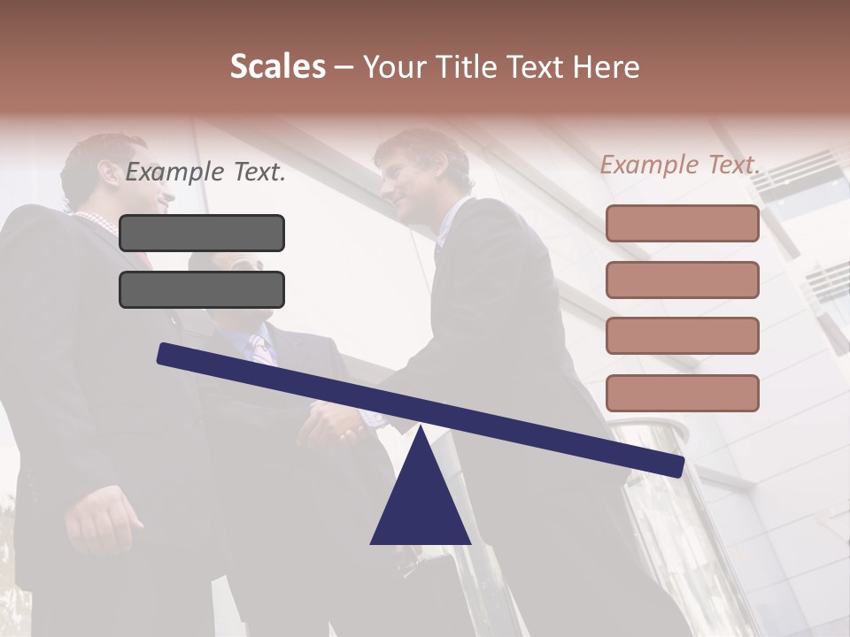 Aged Male Colleagues PowerPoint Template