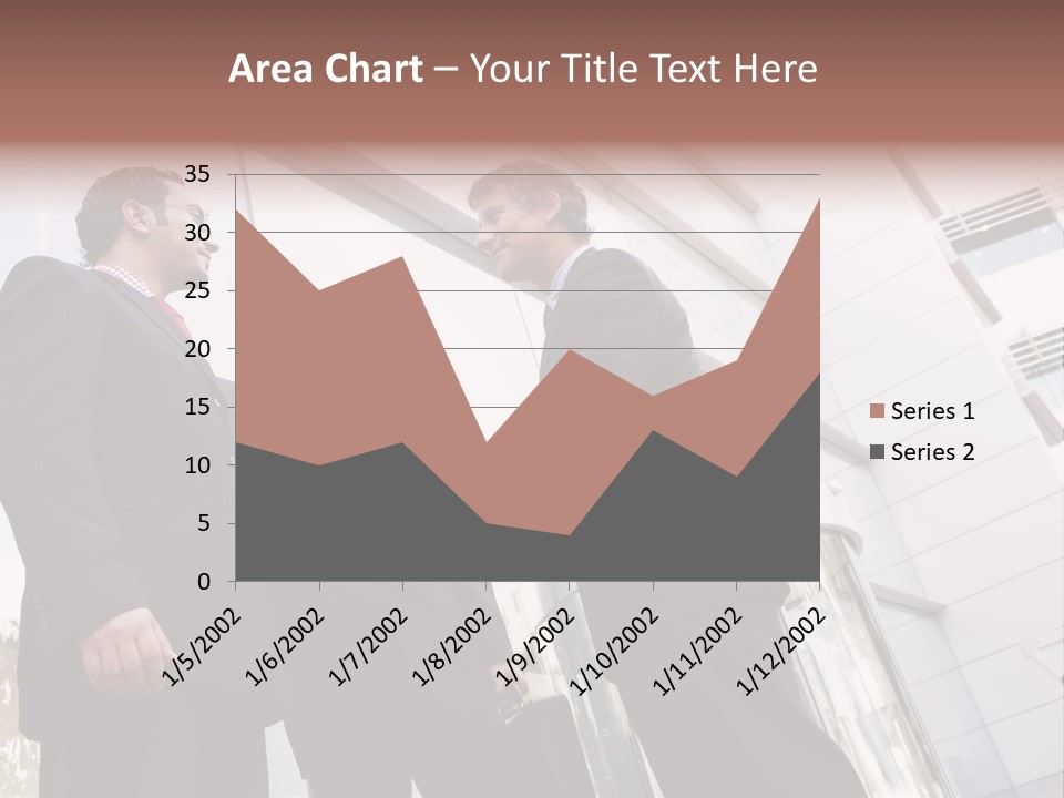 Aged Male Colleagues PowerPoint Template