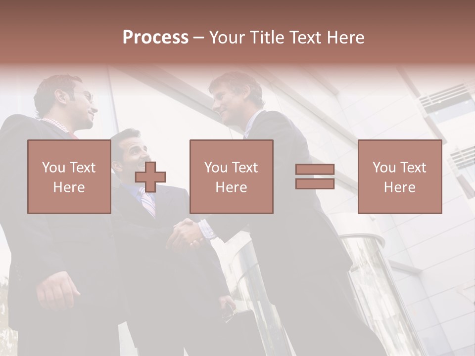 Aged Male Colleagues PowerPoint Template