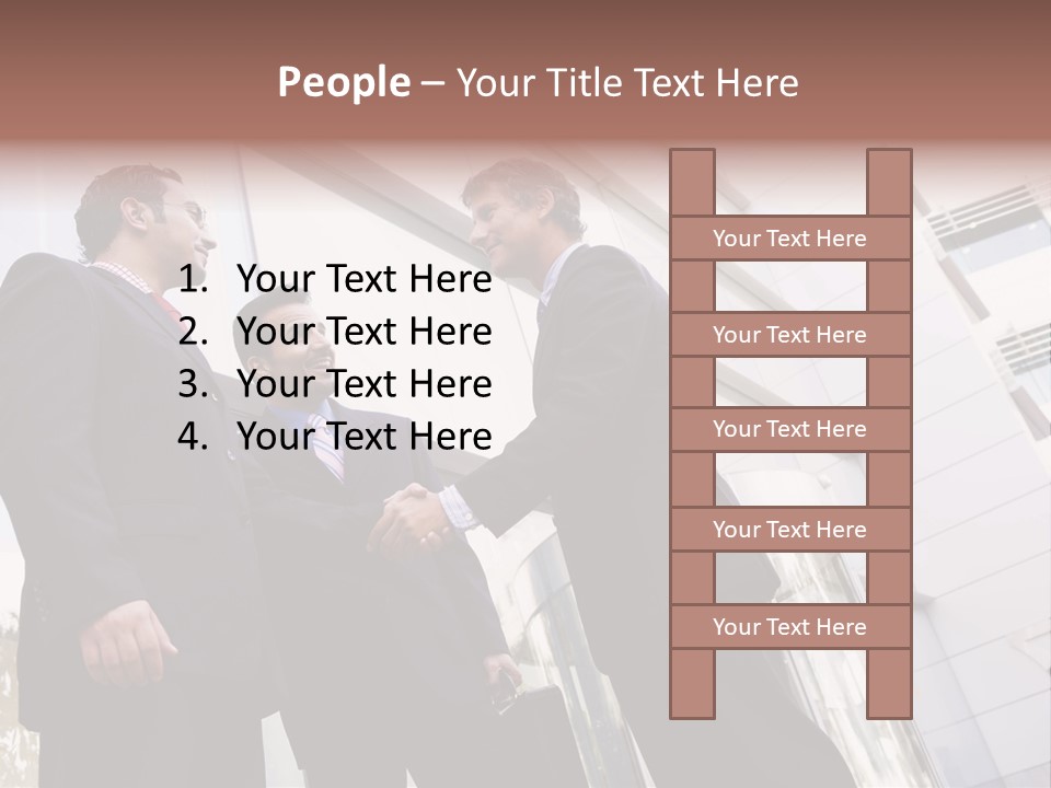 Aged Male Colleagues PowerPoint Template