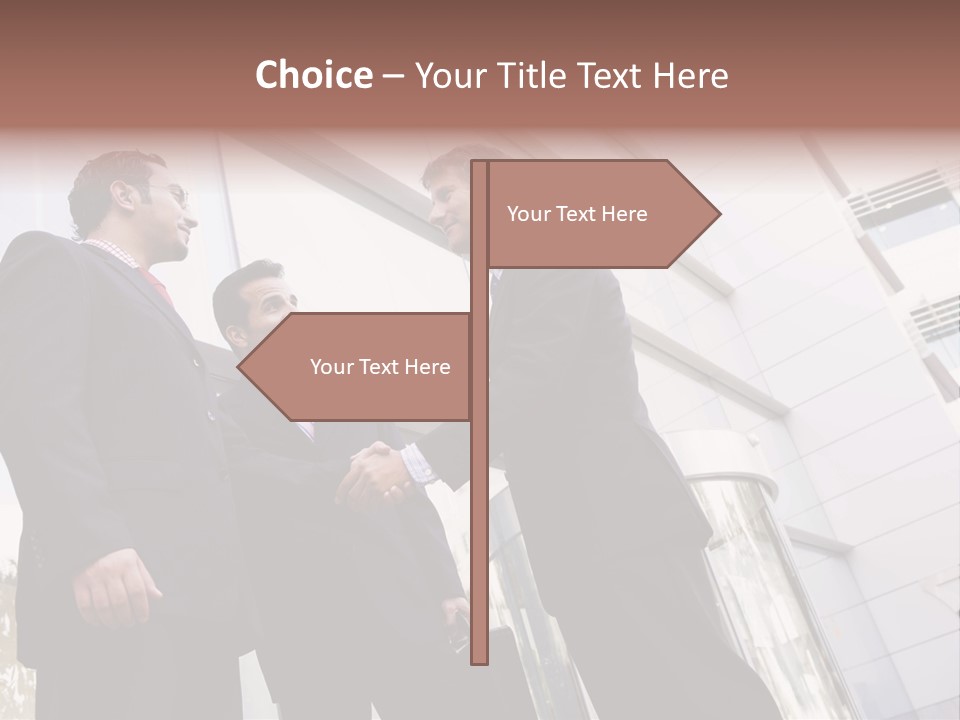 Aged Male Colleagues PowerPoint Template