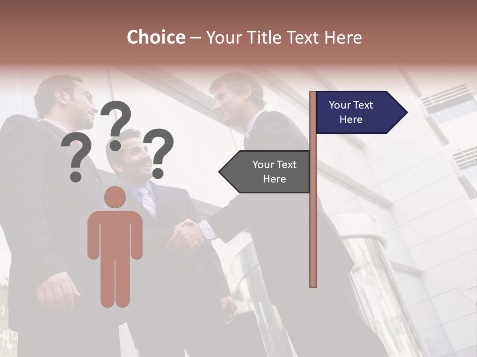 Aged Male Colleagues PowerPoint Template