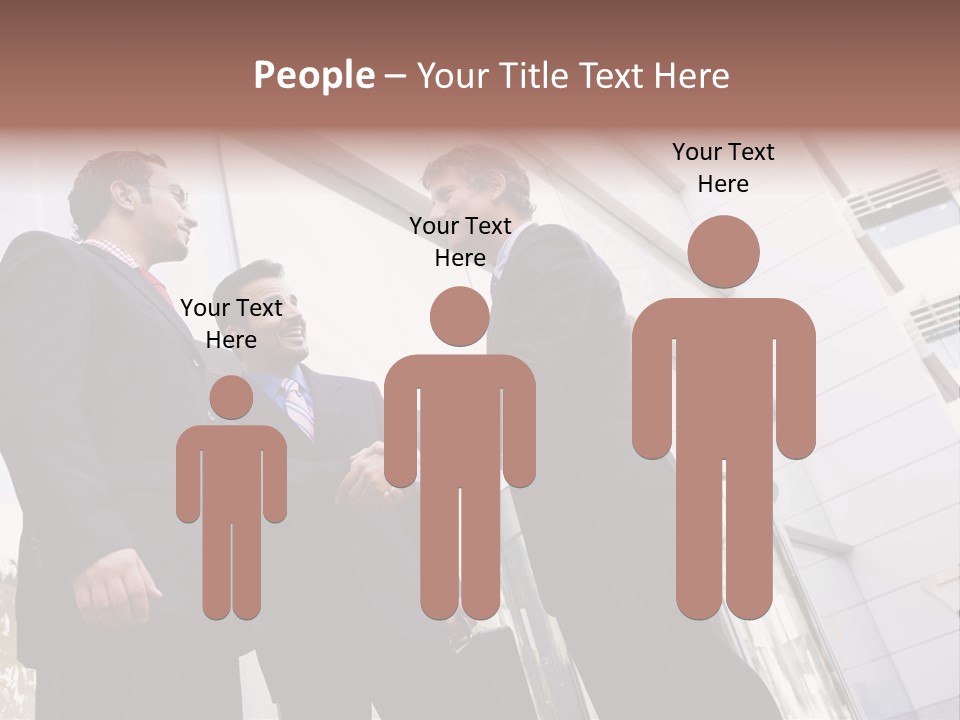 Aged Male Colleagues PowerPoint Template