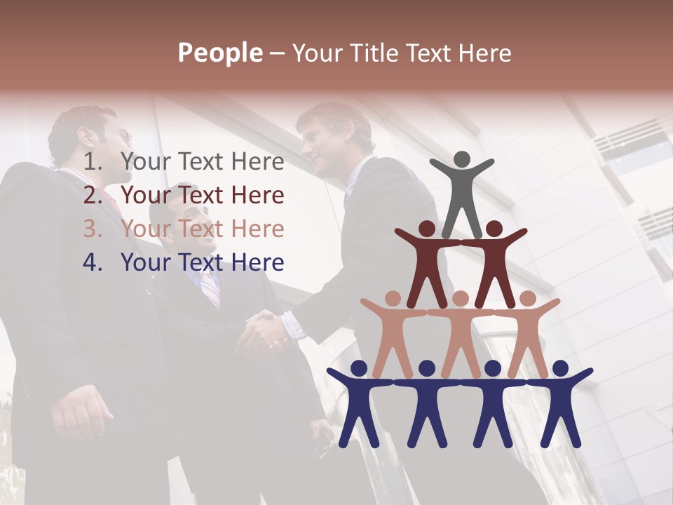 Aged Male Colleagues PowerPoint Template