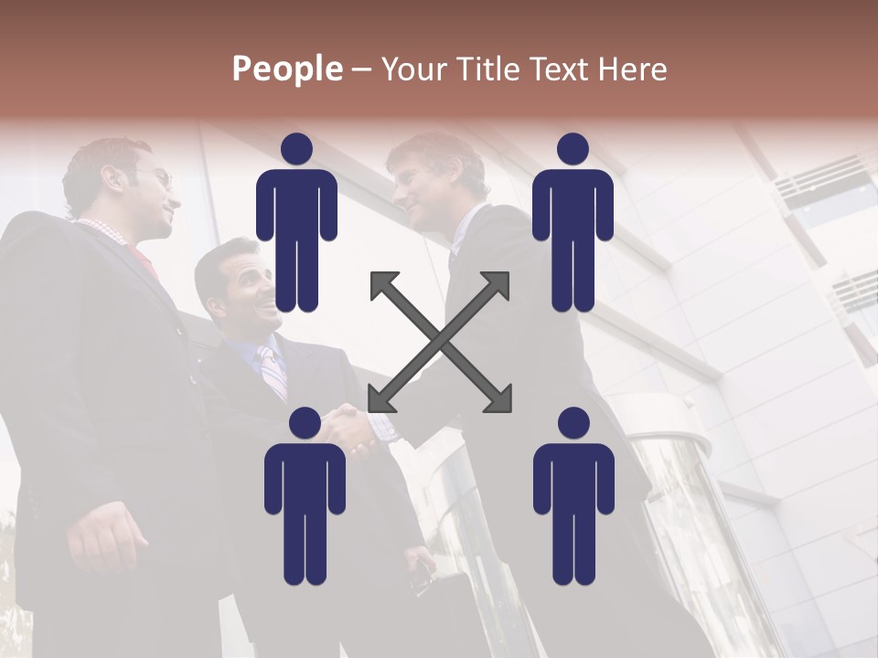 Aged Male Colleagues PowerPoint Template