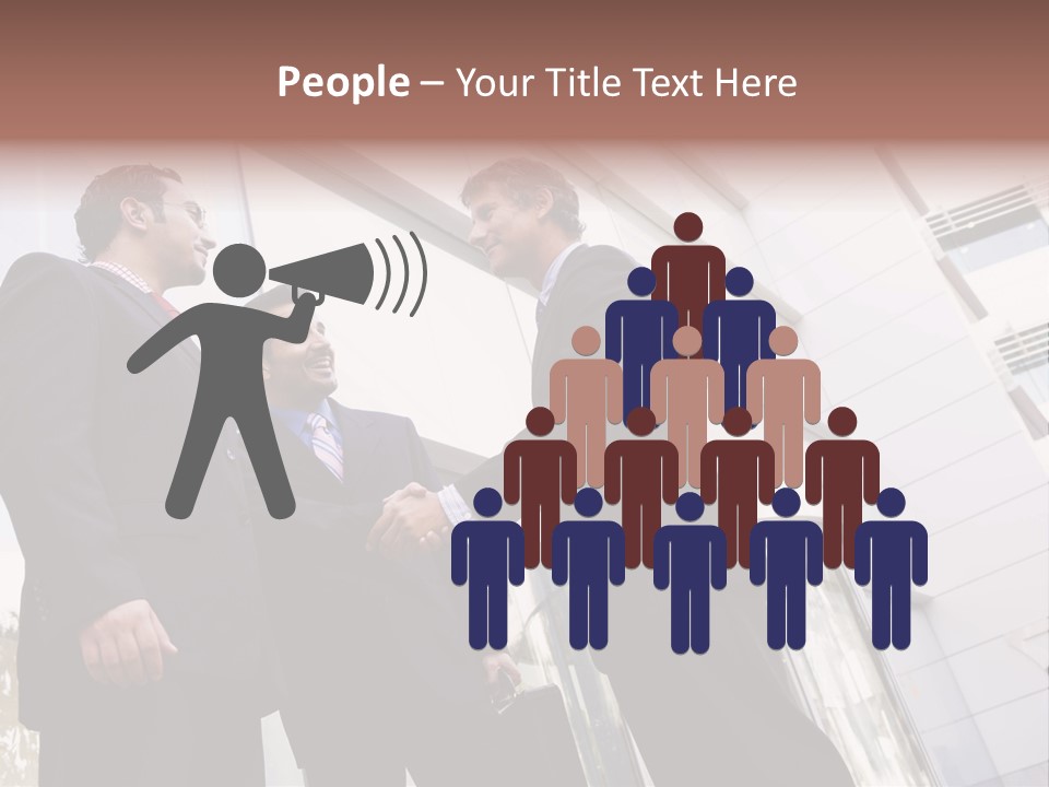 Aged Male Colleagues PowerPoint Template