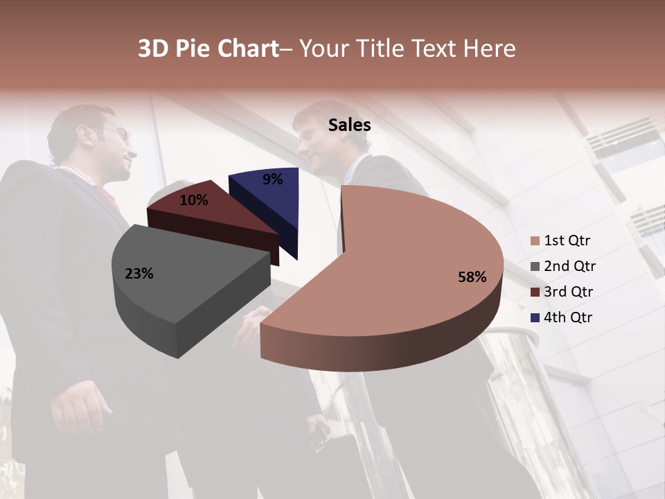 Aged Male Colleagues PowerPoint Template