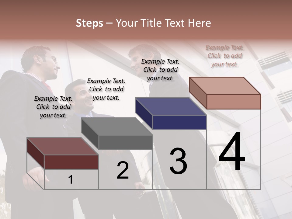 Aged Male Colleagues PowerPoint Template