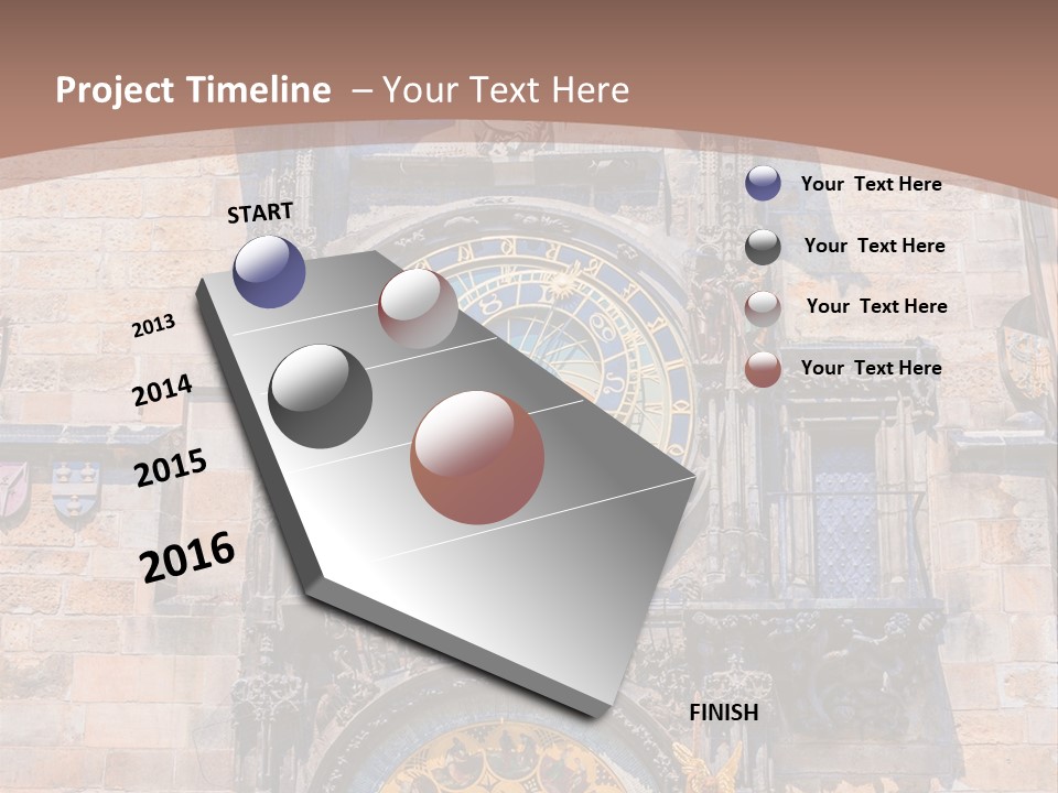 Medieval Sun Bridge PowerPoint Template