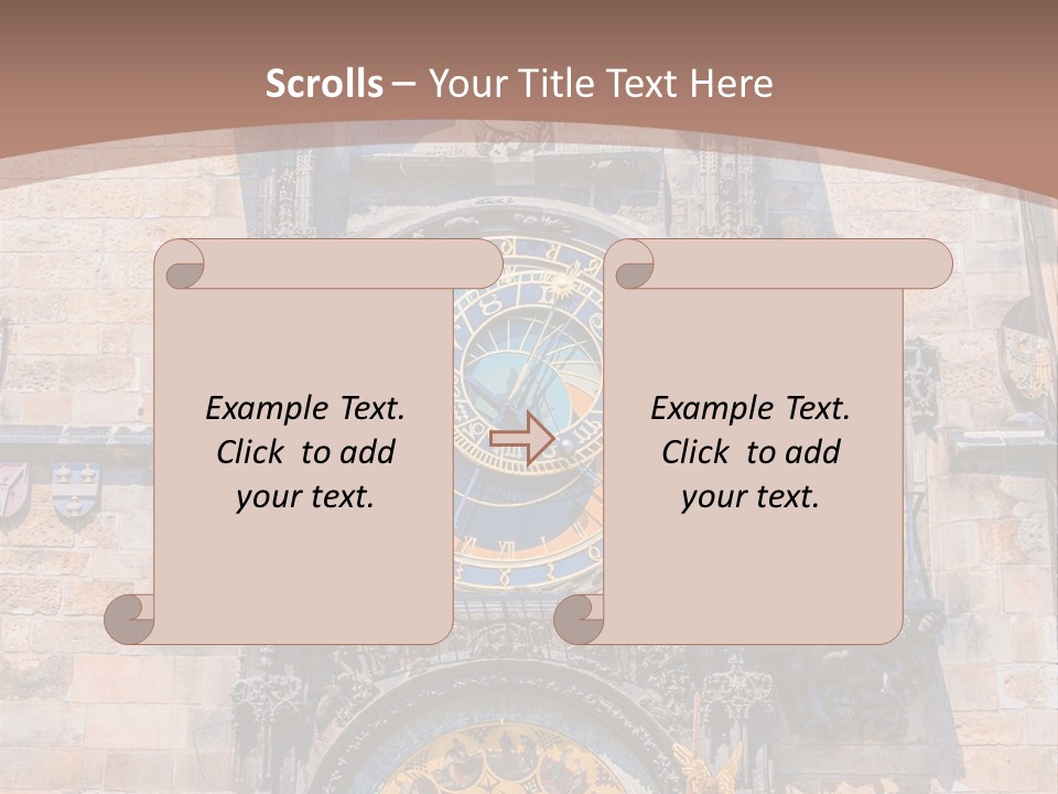 Medieval Sun Bridge PowerPoint Template