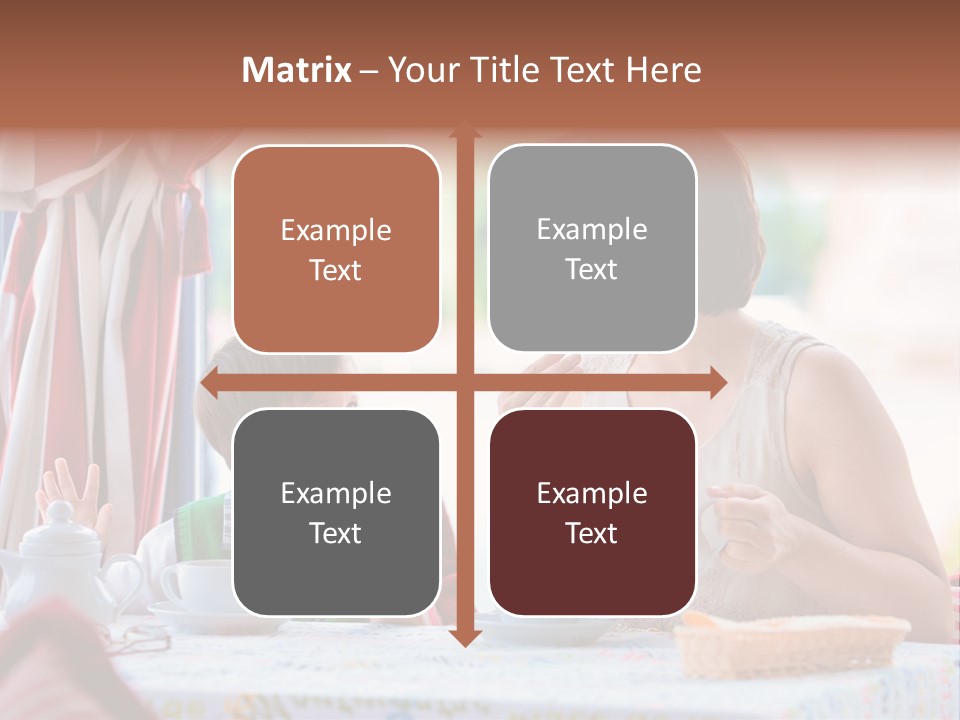 Food Indoors Family PowerPoint Template