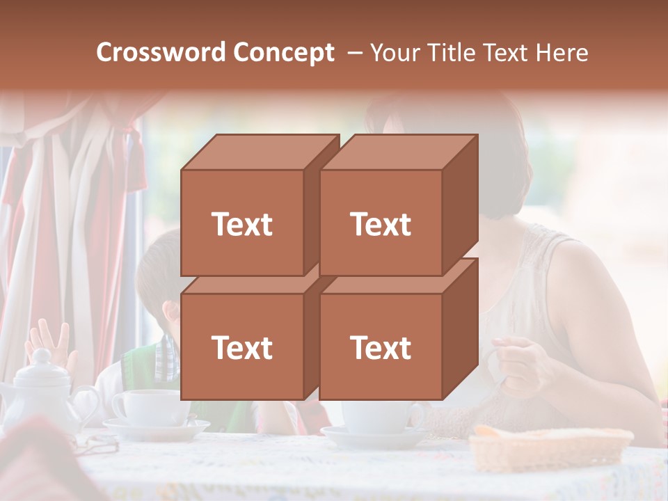 Food Indoors Family PowerPoint Template