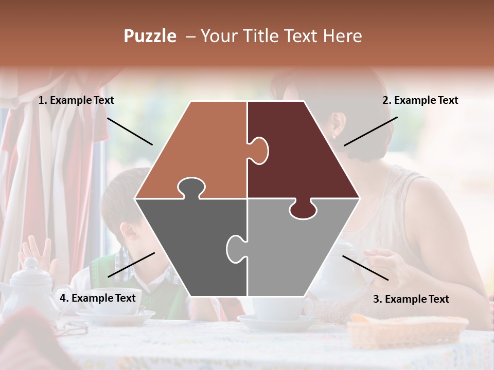 Food Indoors Family PowerPoint Template