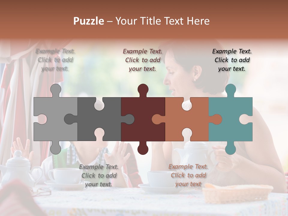 Food Indoors Family PowerPoint Template