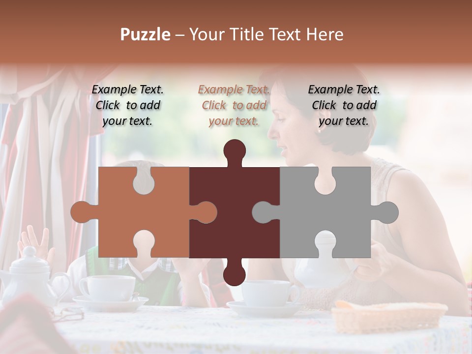 Food Indoors Family PowerPoint Template